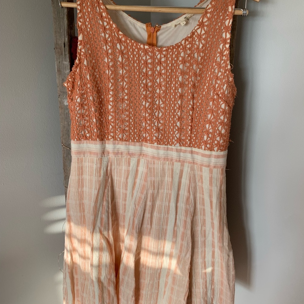 orange vintage style dress